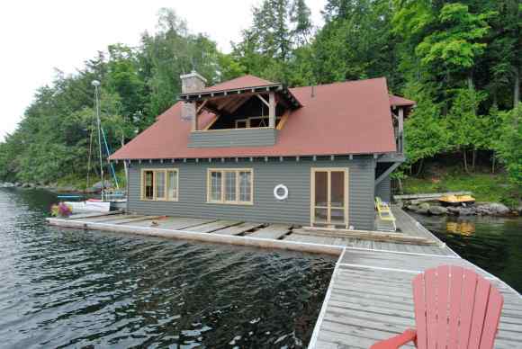 Luxury Timberframe Boathouse