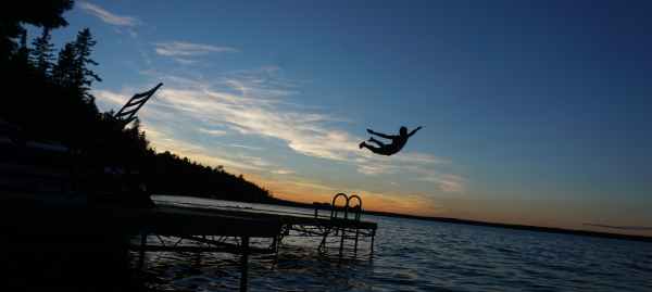 A Dive at the Cottage Dock