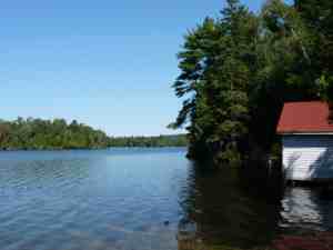 Old Boathouse at Grindstone Lake, Plevna Ontario