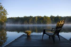 Cottage Dock at the Lake