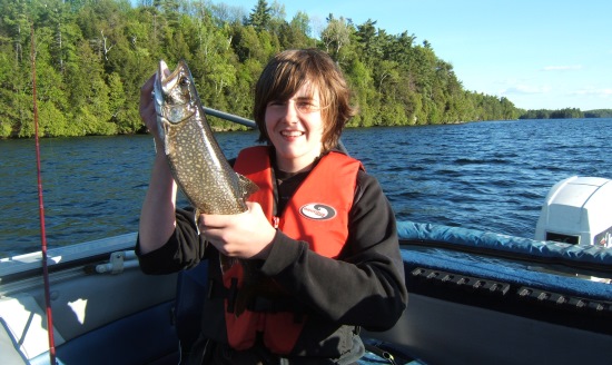  Charleston Lake Lake Trout- My son James